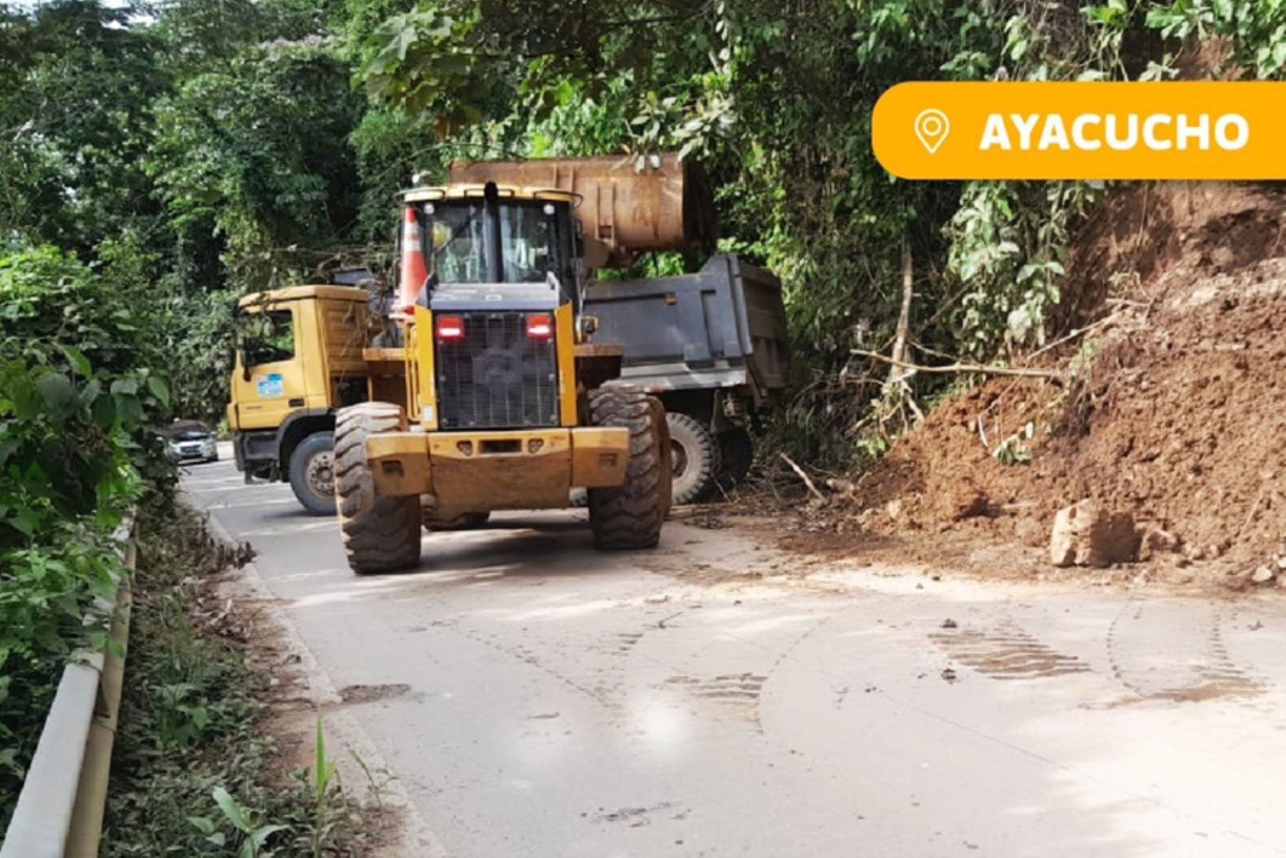 La circulación de vehículos que se desplazan con dirección al Valle de los ríos Apurímac, Ene y Mantaro (Vraem) se encuentra restringida por los derrumbes que se registran en varios tramos de la carretera debido a las intensas lluvias.