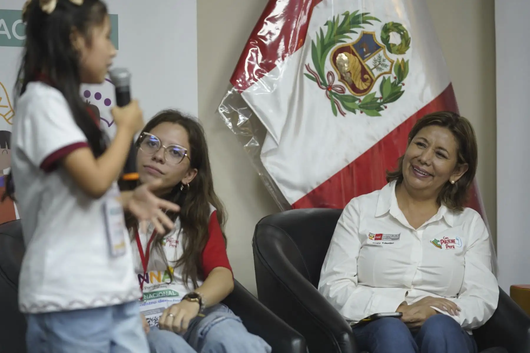 Ministra Tolentino en el Consejo Consultivo y Participativo de Niñas, Niños y Adolescentes ANDINA/Difusión