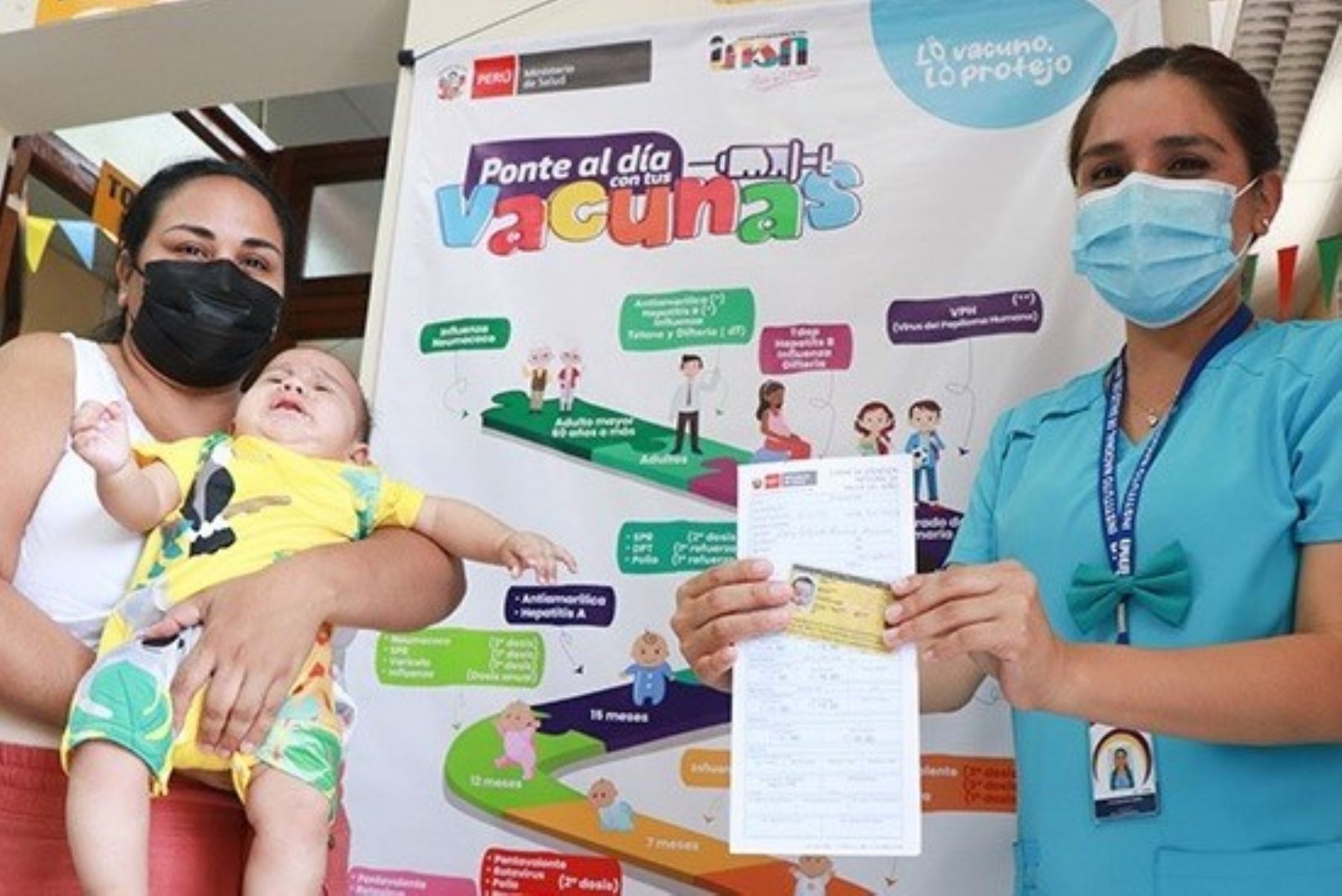 Unicef hace un llamado a las familias para que lleven a niñas y niños a vacunar. Foto: ANDINA/Difusión.