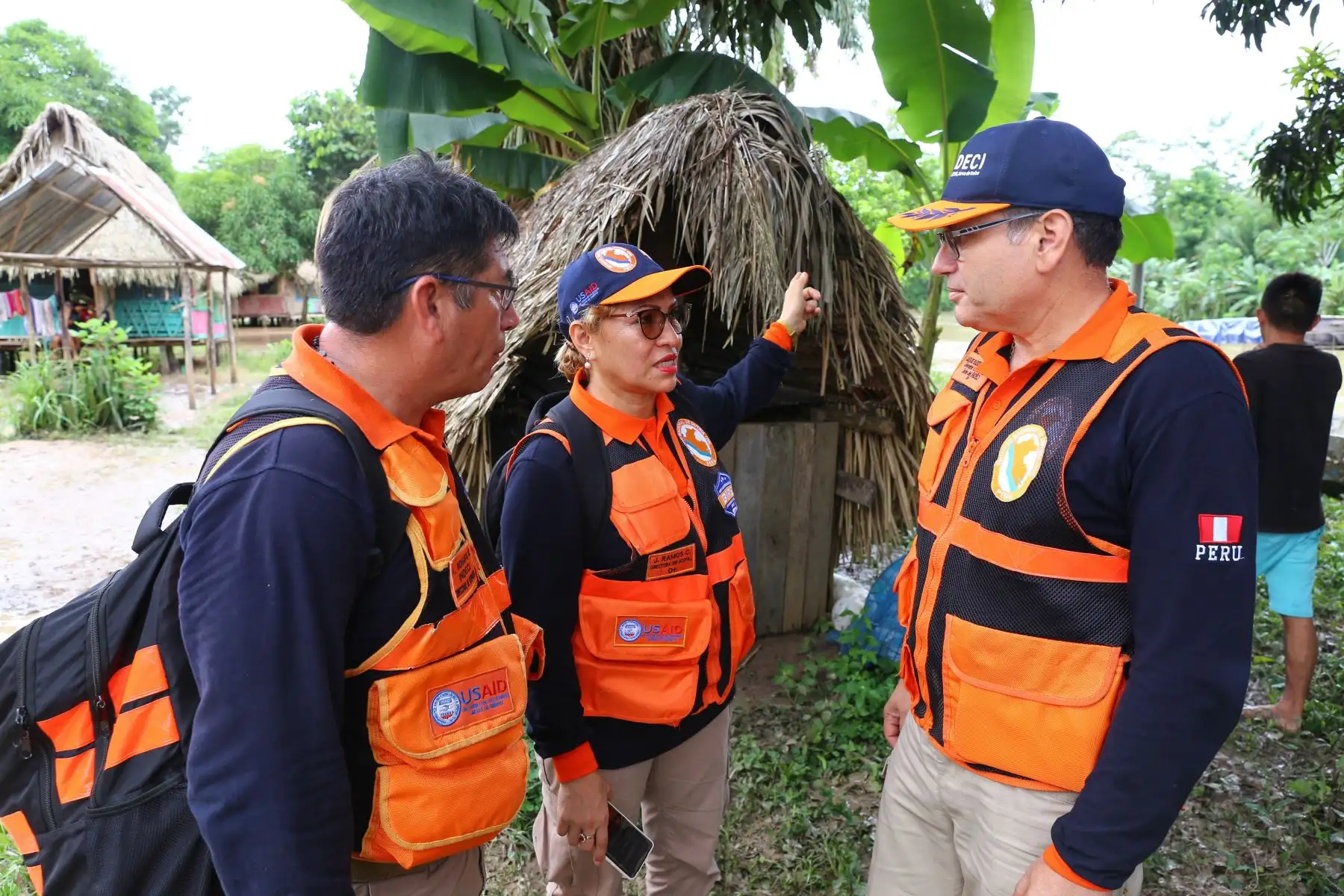 Tras la inundación de diversas comunidades nativas en la provincia de Purús, en el departamento de Ucayali, el Ministerio de Defensa dispuso que las capacidades de las Fuerzas Armadas. Foto: ANDINA/ Mindef Perú