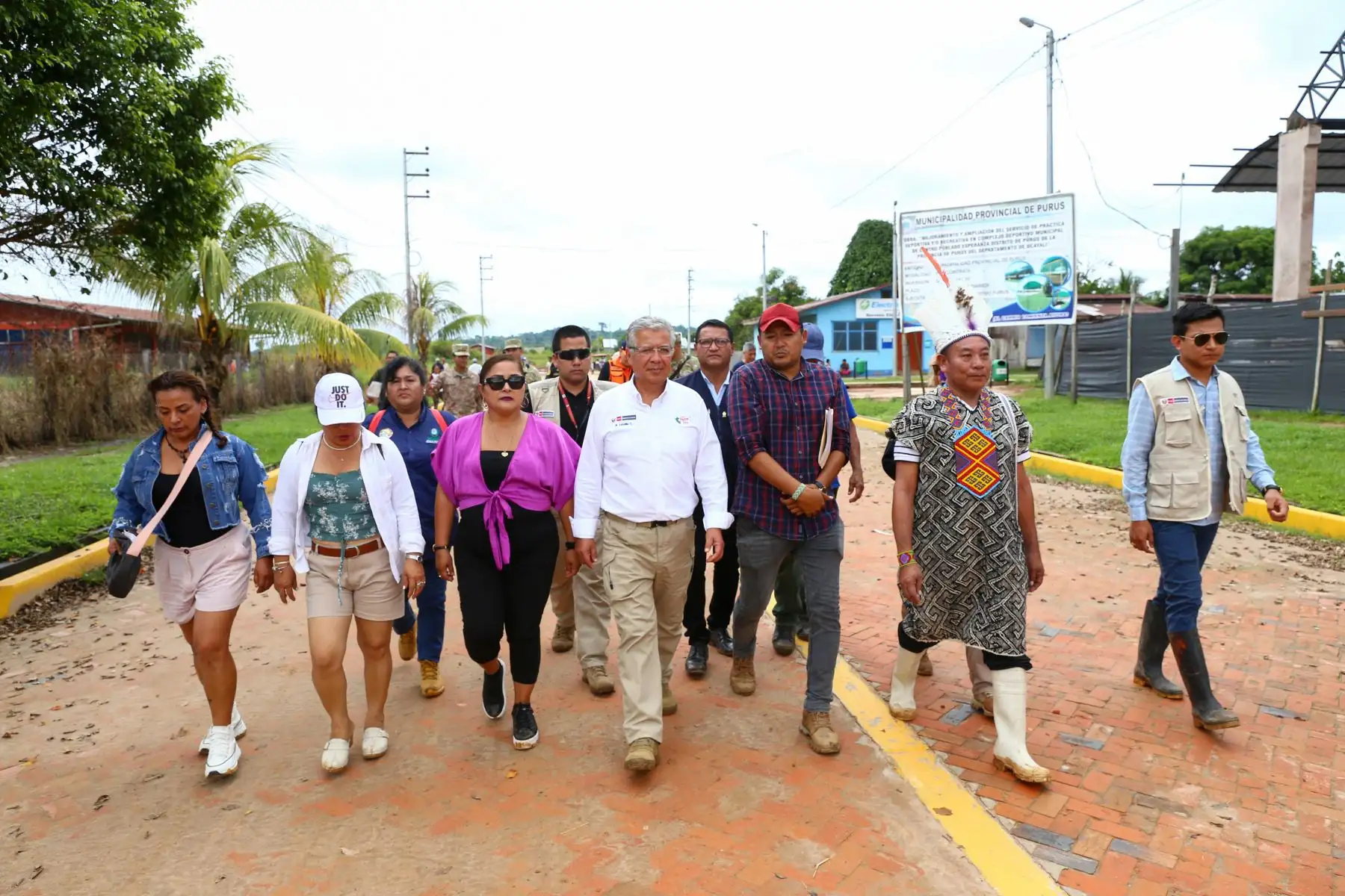 Tras la inundación de diversas comunidades nativas en la provincia de Purús, en el departamento de Ucayali, el Ministerio de Defensa dispuso que las capacidades de las Fuerzas Armadas. Foto: ANDINA/ Mindef Perú