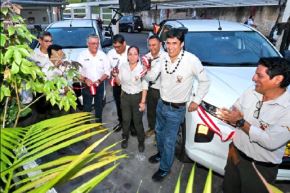 Como parte de su jornada en Loreto, el ministro Juan Carlos Castro Vargas inspeccionó el Puesto de Control y Vigilancia PV01 Yanayacu