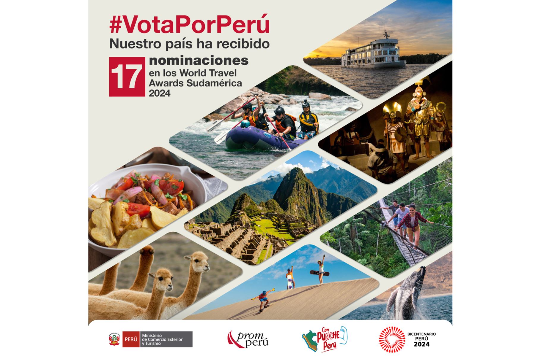 Óscar del Turismo el Perú recibe 17 nominaciones en los World Travel