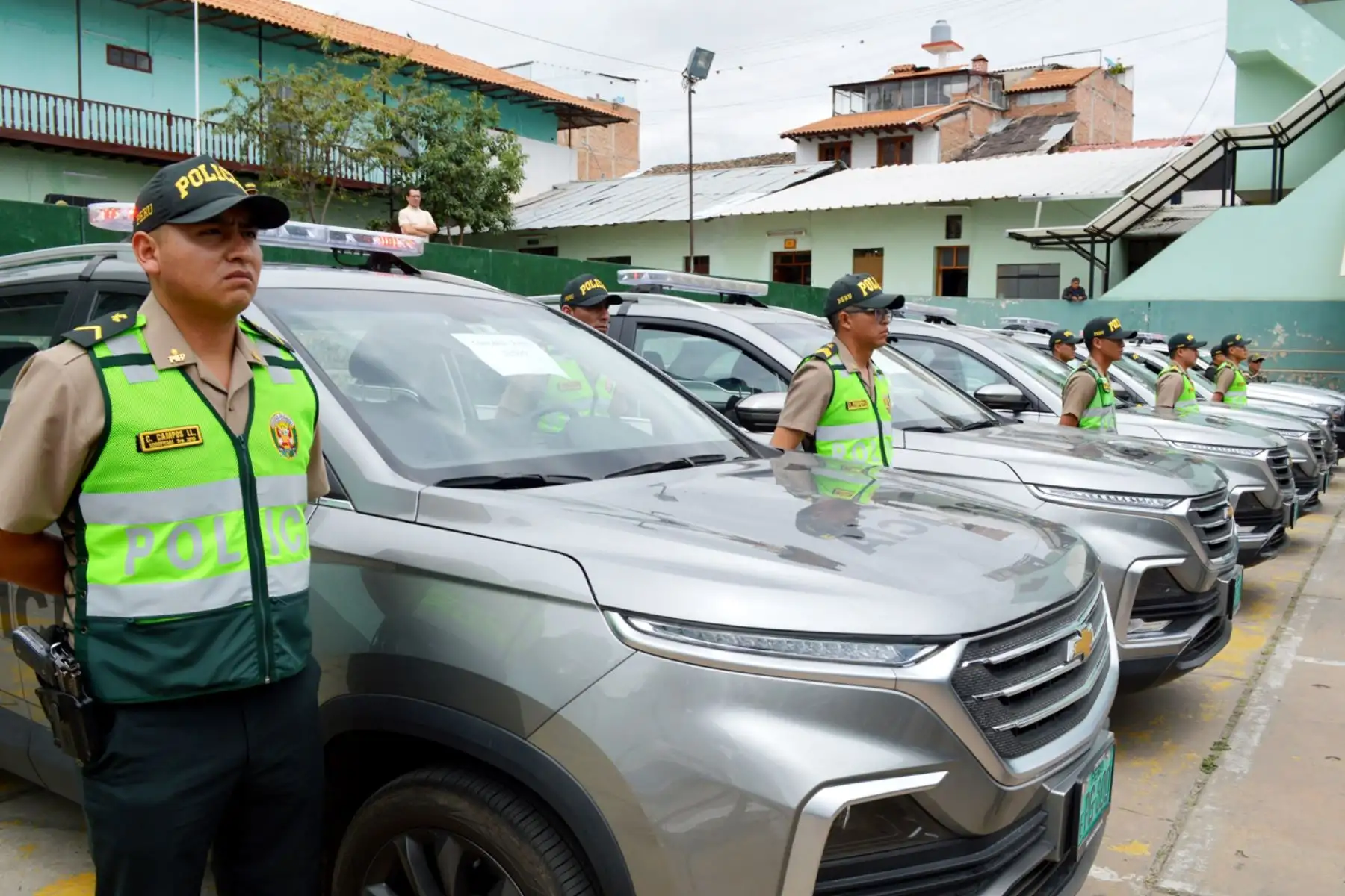 El Ministerio del Interior asignó siete modernos patrulleros a la Región Policial Cajamarca. Foto: ANDINA/Cortesía Eduard Lozano