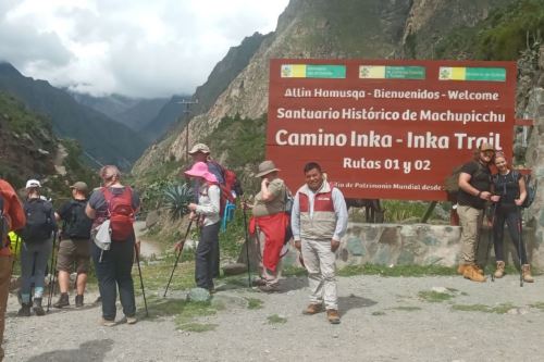 Turistas que tenían planeado visitar la Red de Caminos Inca a Machu Picchu este martes 4 y miércoles 5 de junio podrán reprogramar su ingreso. ANDINA/Difusión