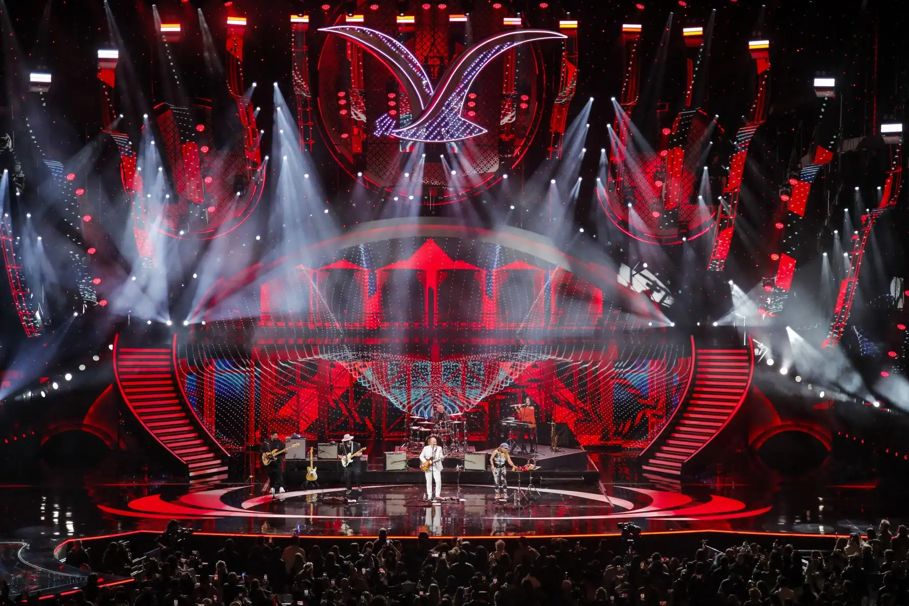 El grupo australiano Men At Work se presenta durante el 63º Festival Internacional de la Canción de Viña del Mar en Viña del Mar, Chile.
Foto: AFP