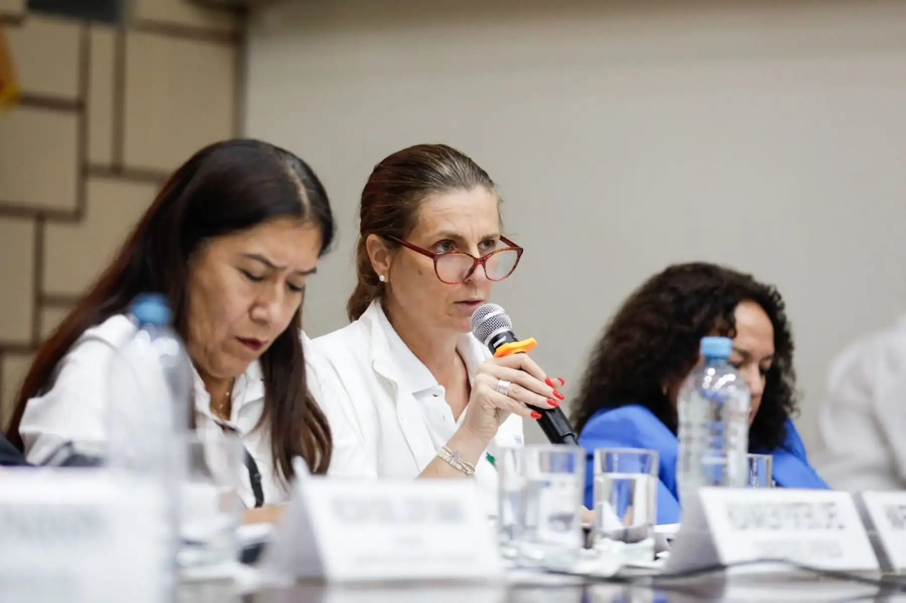 Ministra de Vivienda, Construcción y Saneamiento, Hania Pérez de Cuéllar, en Lambayeque. Foto: cortesía.