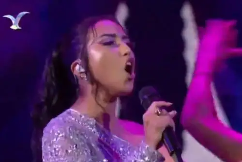 La cantante peruana Lita Pezo luego de su segunda presentación en el Festival de Viña del Mar 2024.  Foto: ANDINA/Difusión