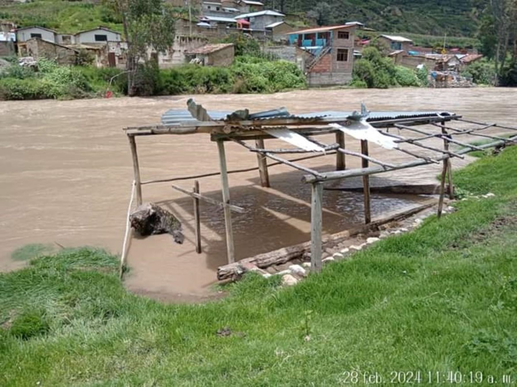 El desborde del río Cunas provocó cuantiosos daños en viviendas, áreas de cultivo, piscigranjas y áreas ribereñas ubicadas en diversas zonas de las provincias de Huancayo, Chupaca y Concepción. ANDINA/Difusión