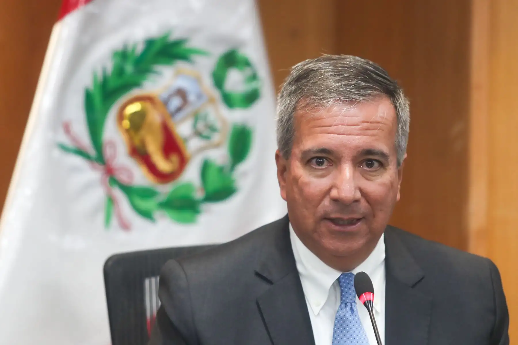 MTC suscribió convenio con el GORE de Áncash por la mejora de corredor en el Callejón de Conchucos, para esta ceremonia se presentaron el gobernador de Áncash, Fabián Koki Noriega, el premier, Alberto Otárola, y Raul Pérez ministro de transportes y comunicaciones
Foto: ANDINA/Ricardo Cuba