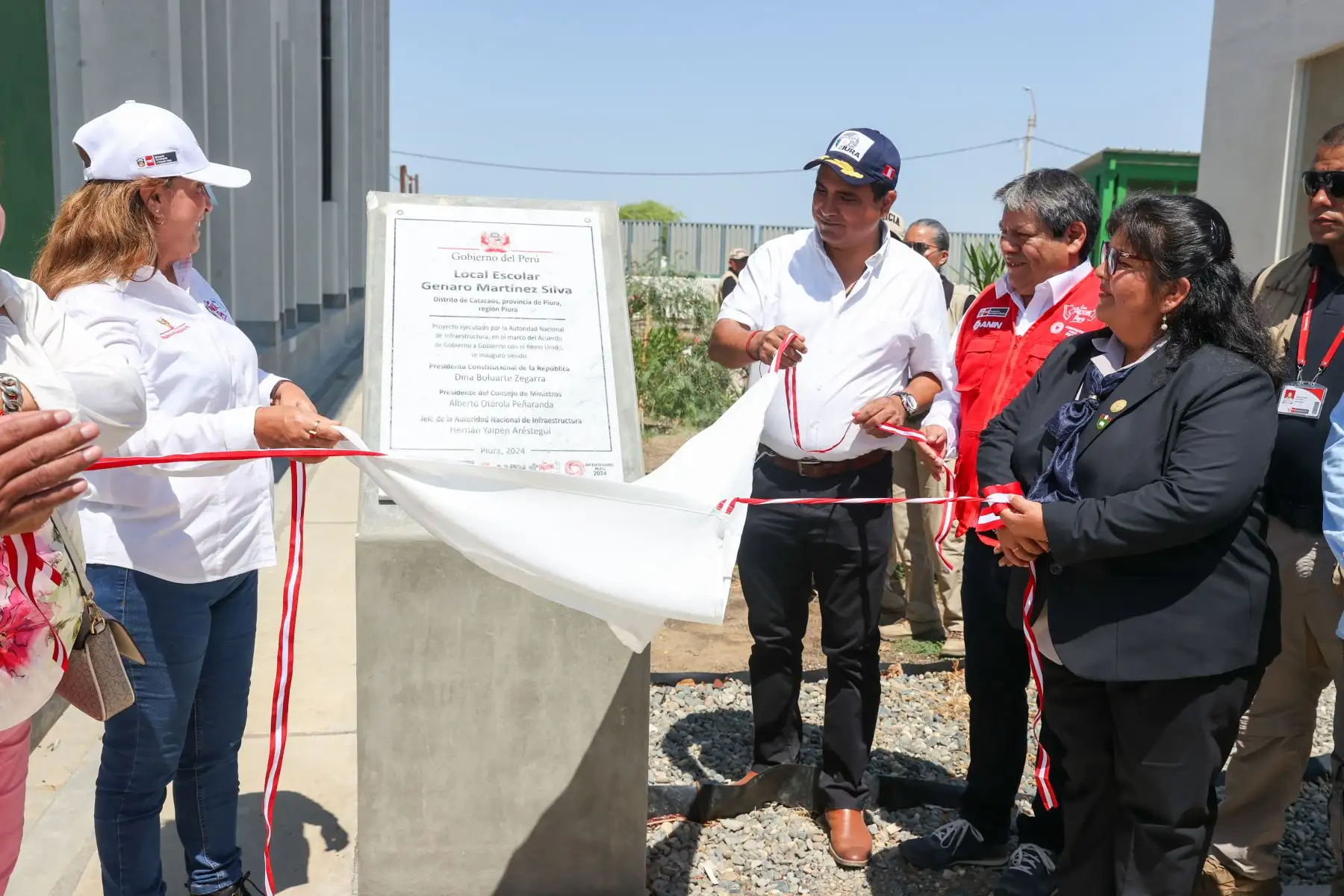 La presidenta Dina Ercilia Boluarte Zegarra participa en inauguración de nuevas instalaciones de la I. E. Genaro Martínez Silva en Catacaos, Piura.
Foto: ANDINA/Prensa Presidencia