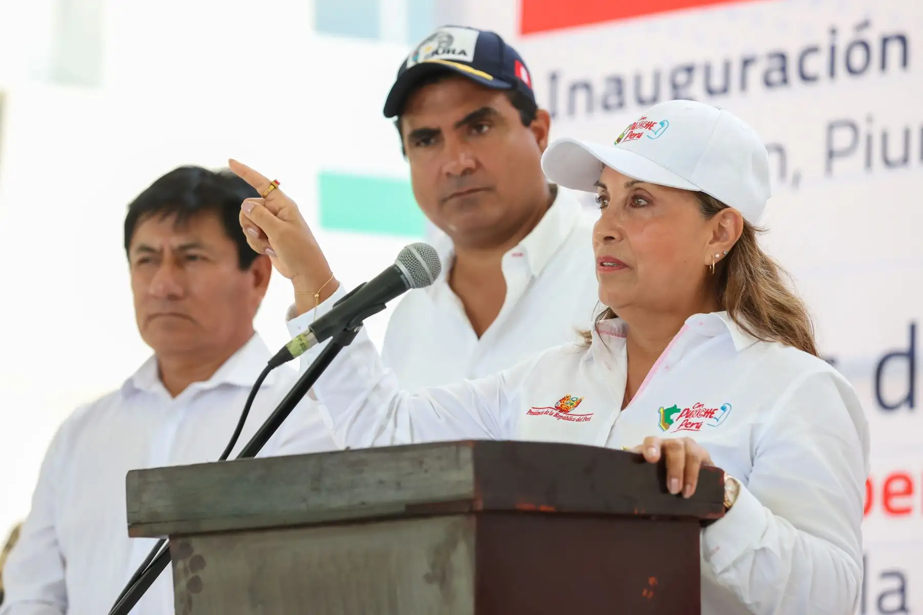 La presidenta Dina Ercilia Boluarte Zegarra participa en inauguración de I. E. N° 14065 en La Unión, Piura. Foto: ANDINA/Prensa Presidencia
