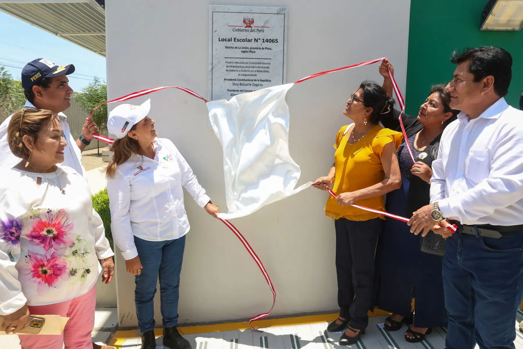 La presidenta Dina Ercilia Boluarte Zegarra participa en inauguración de I. E. N° 14065 en La Unión, Piura. Foto: ANDINA/Prensa Presidencia