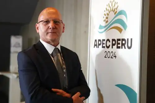 Simon Heck, director general del Centro Internacional de la Papa, en entrevista con la Agencia Andina. ANDINA/Difusión