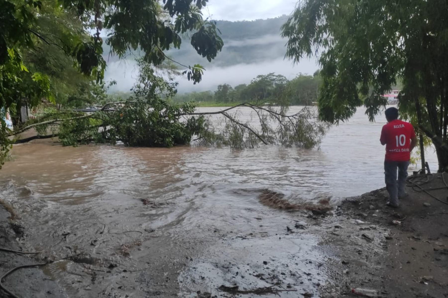 Desborde del río Apurímac causa inundaciones. ANDINA/Difusión
