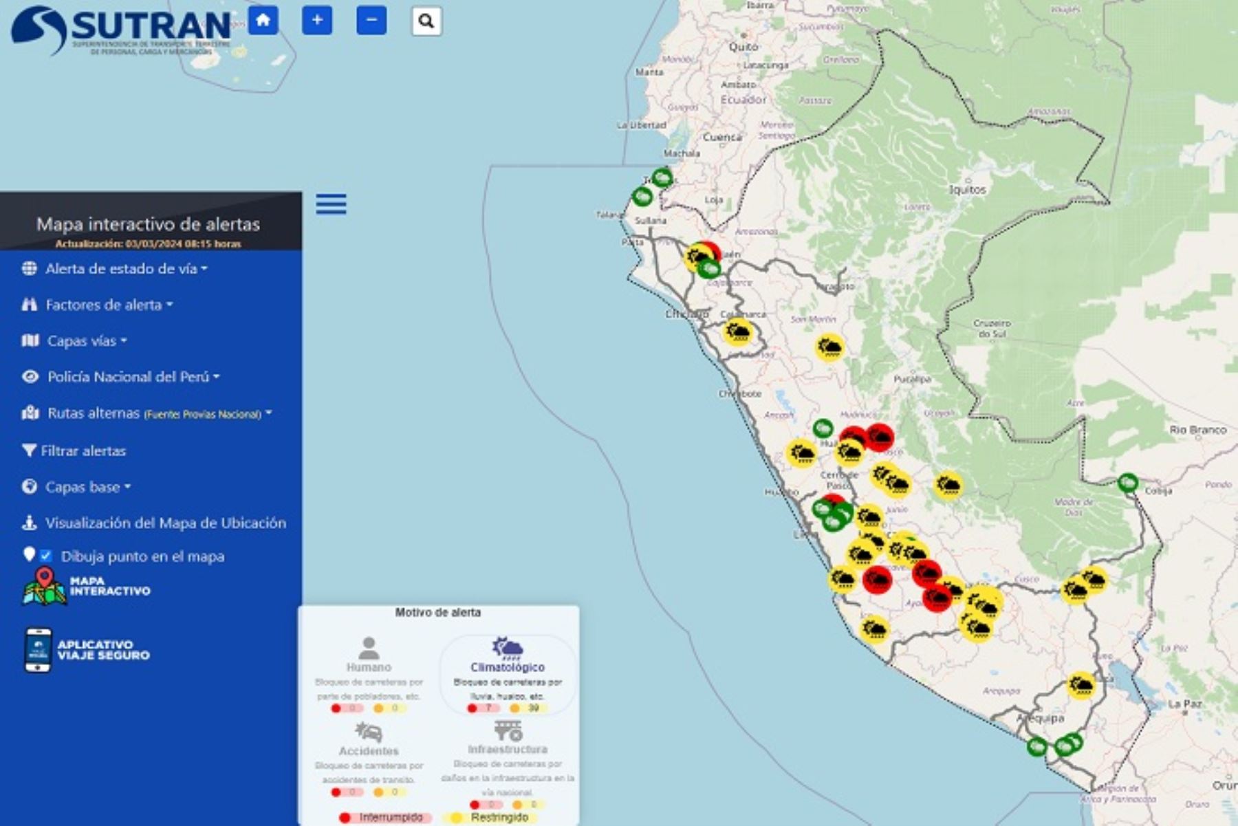 Las regiones más afectadas son Ayacucho, Huancavelica, Huánuco, Piura y Lima.