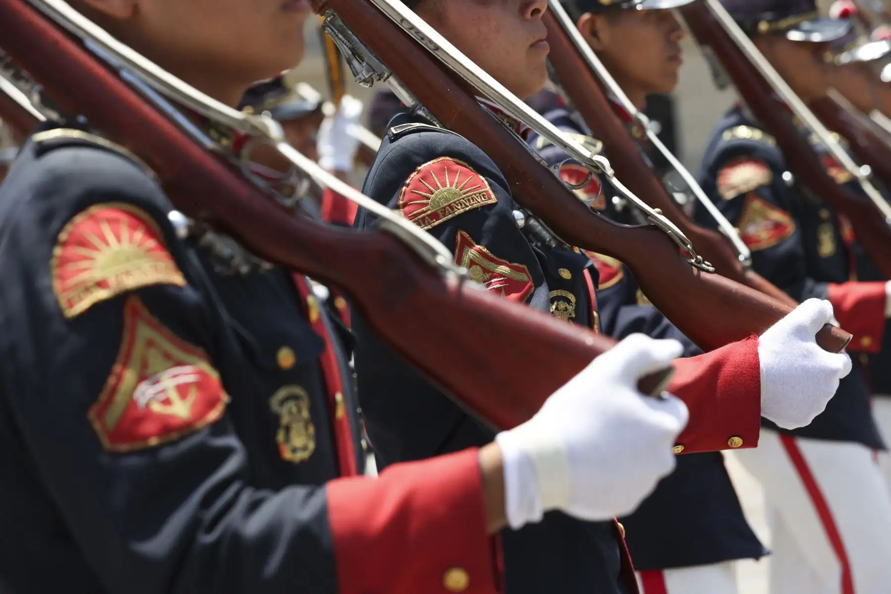 Tradicional cambio de guardia en Palacio de Gobierno. Foto: ANDINA/ Prensa Presidencia