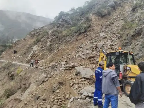 Deslizamientos por lluvias intensas dejan aislados a distritos de provincias de Bolívar y Pataz, en la sierra de la región La Libertad. ANDINA/Difusión