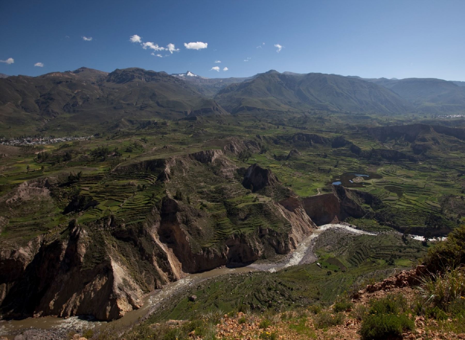Con apoyo del Plan Copesco Nacional el Cañón del Colca, el principal atractivo turístico de Arequipa potenciará su infraestructura turística para atraer más visitantes. ANDINA/Difusión