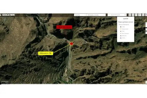 El Ingemmet, mediante la Dirección de Geología Ambiental y Riesgo Geológico, cuenta con un inventario de peligros geológicos en el territorio nacional, el cual asciende a más de 36,600 eventos identificados. Foto: Ingemmet