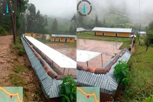 Esta tarde se registró un huaico en los anexos de Quichibamba y Yuracyacu, del distrito de Pías, provincia de Pataz, que dañó la tubería con la que se captaba el agua para tratar.