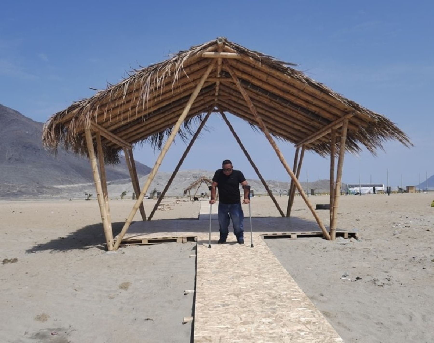 El Dorado se convierte en la primera playa inclusiva de Nuevo Chimbote, en la provincia ancashina del Santa. ANDINA/Difusión