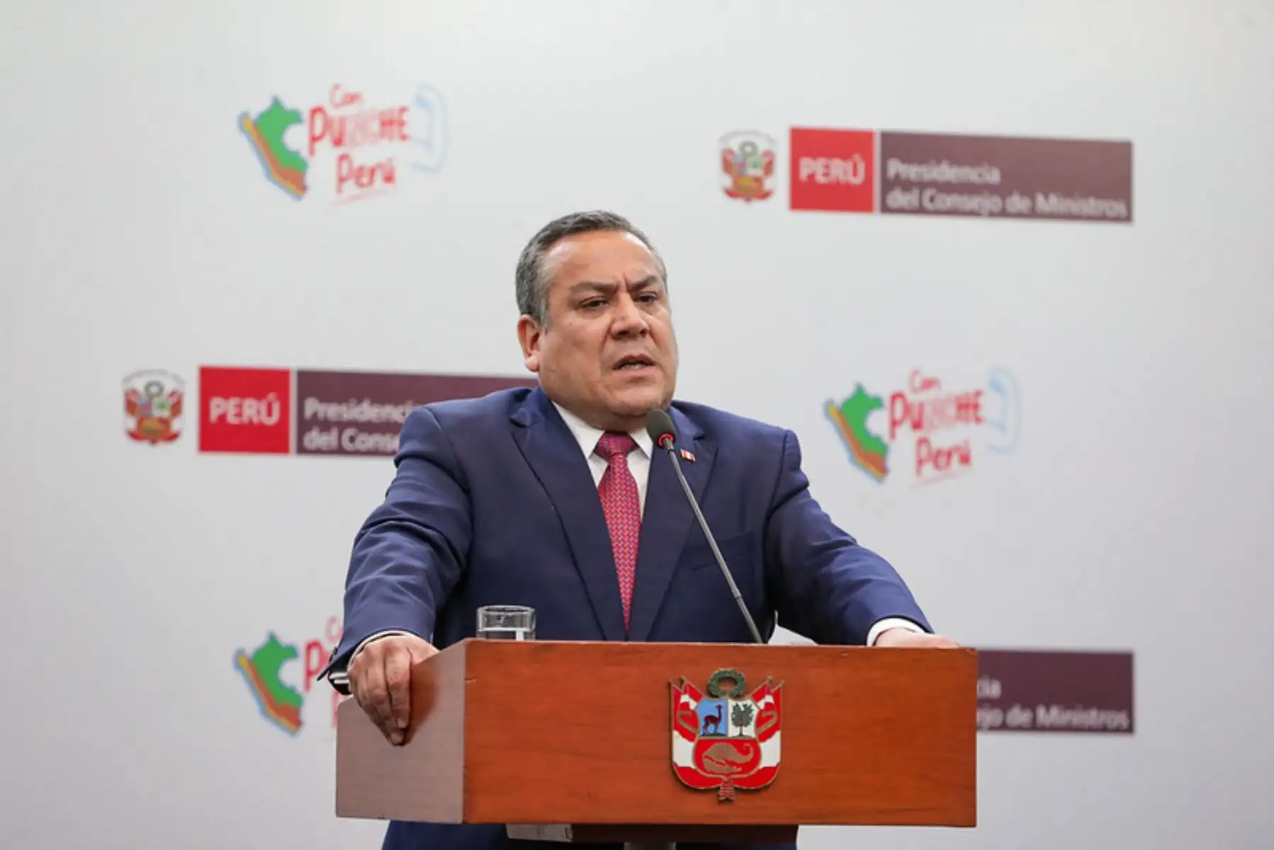 Presidente del Consejo de Ministros, Gustavo Adrianzén.  Foto: PCM
