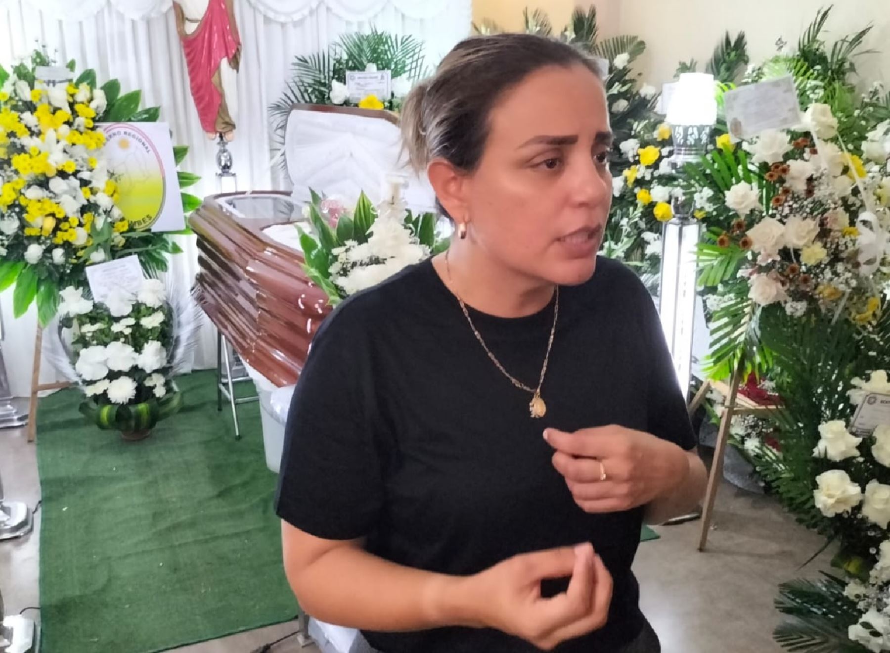 Avelina del Rosario Palacios, actual vicegobernadora de Tumbes y hermana del asesinado exalcalde de Zarumilla, Cristian Palacios, denunció haber recibido amenazas y que teme por su vida. ANDINA/Difusión