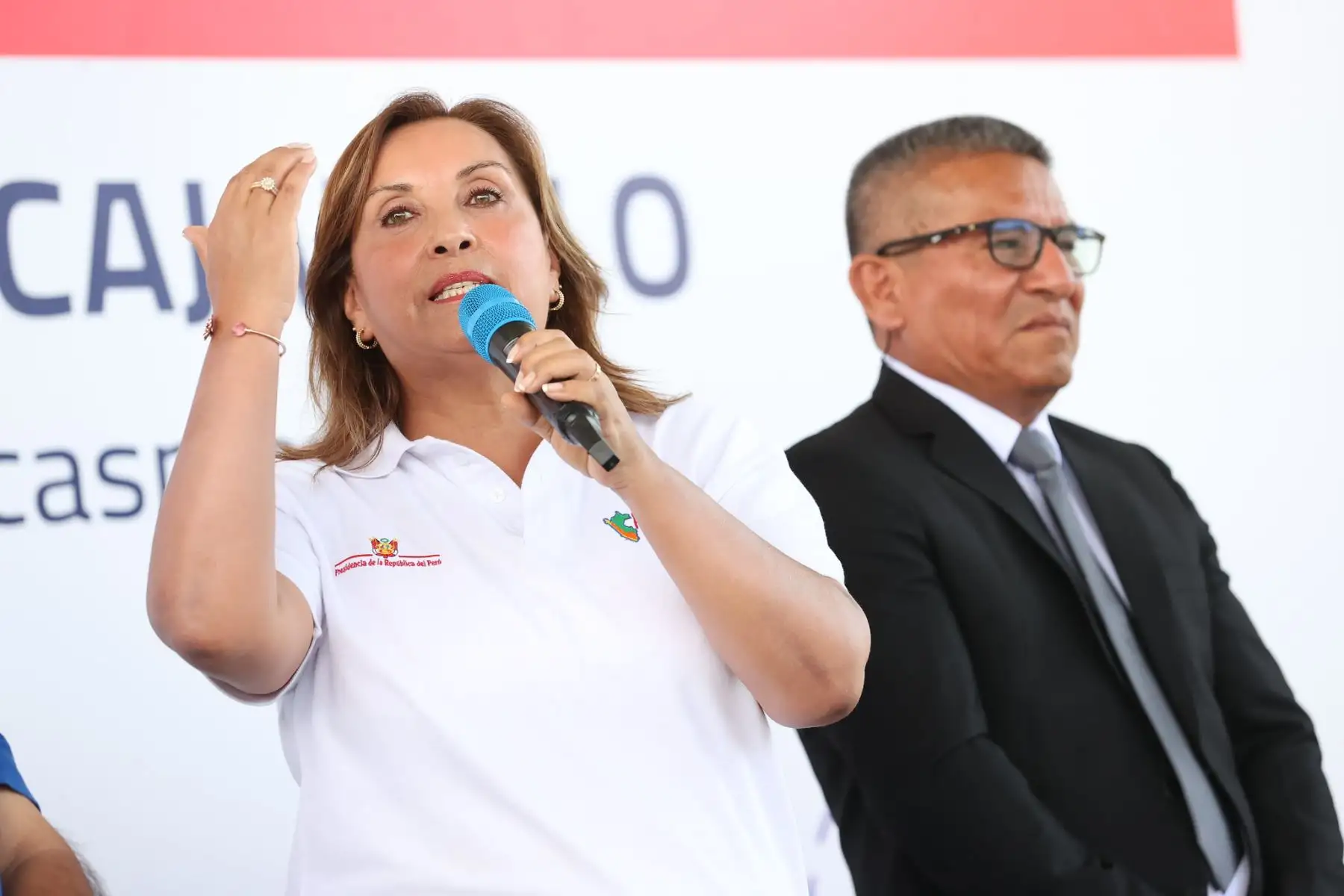 Presidenta Dina Boluarte entrega nuevas instalaciones del colegio Jose Sevilla Escajadillo en La Libertad.
Foto: ANDINA/Prensa Presidencia