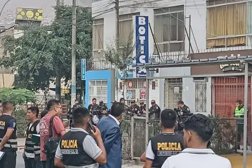 PNP detiene a 5 sujetos en edificio alquilado por presunta organización criminal en SJL. Foto: ANDINA/difusión.