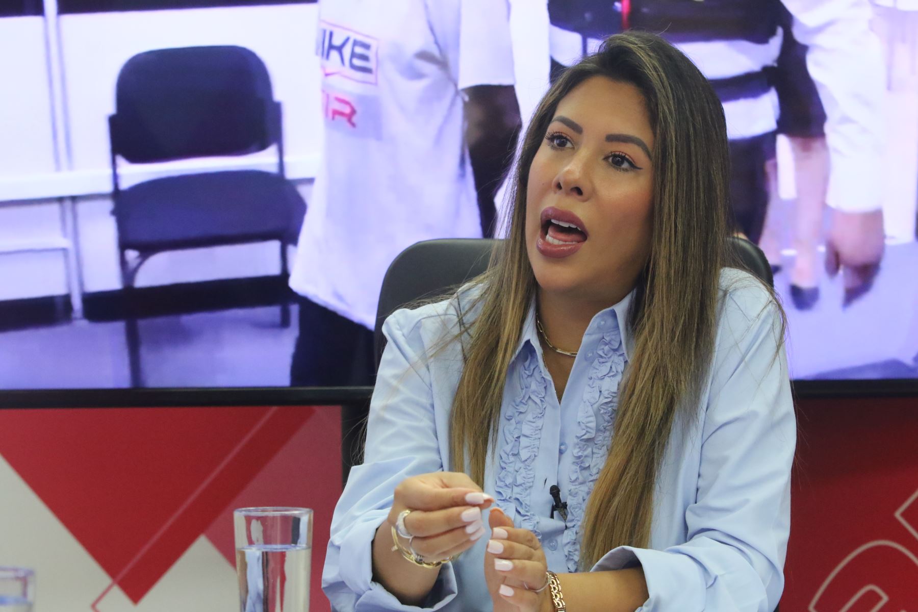 Tercera vicepresidenta del Congreso, Rosselli Amuruz. ANDINA/Héctor Vinces