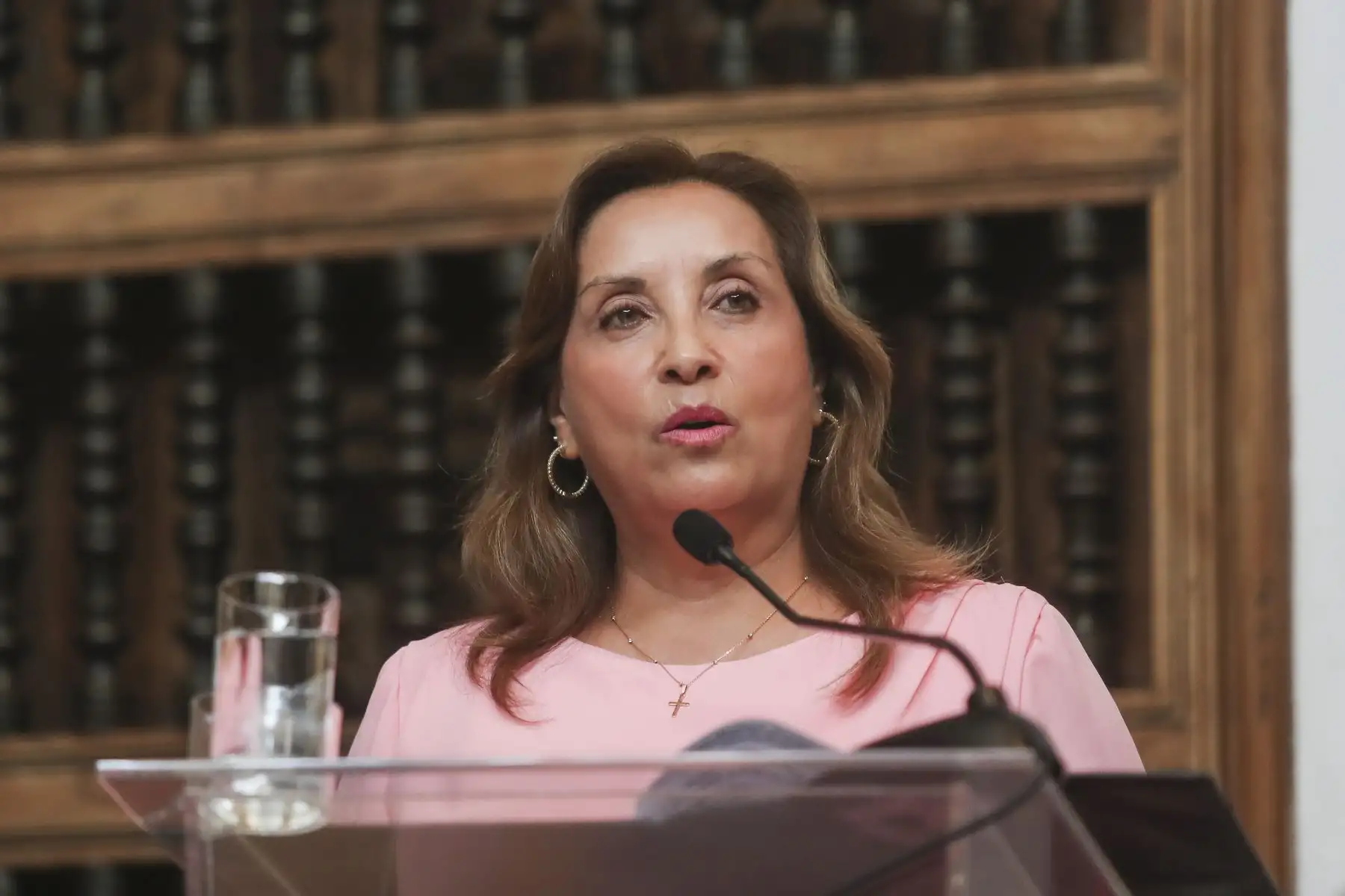 La presidenta de la república, Dina Boluarte, participó en la conferencia magistral: “Avances en retos en materia de derechos de las mujeres en el ámbito internacional y nacional”. 
Foto: ANDINA/Prensa Presidencia