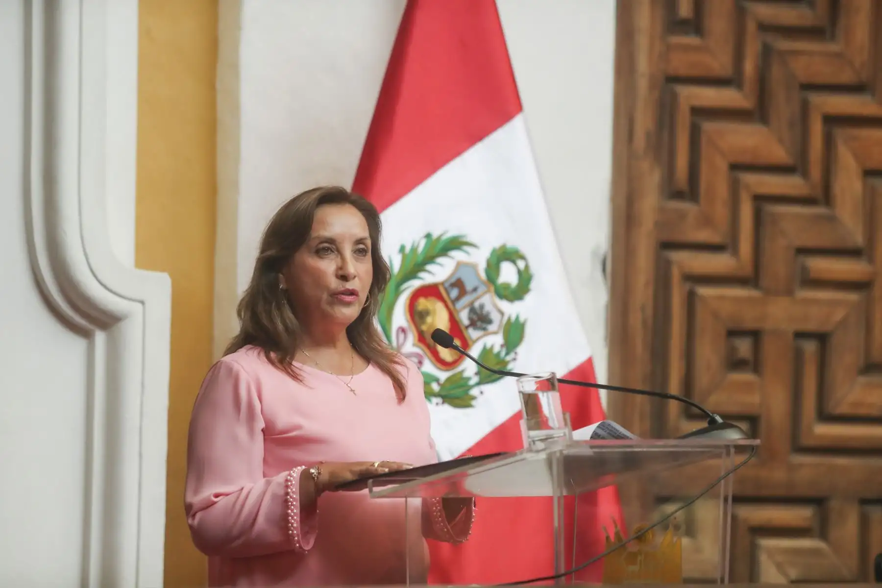 La presidenta de la república, Dina Boluarte, participó en la conferencia magistral: “Avances en retos en materia de derechos de las mujeres en el ámbito internacional y nacional”. 
Foto: ANDINA/Prensa Presidencia