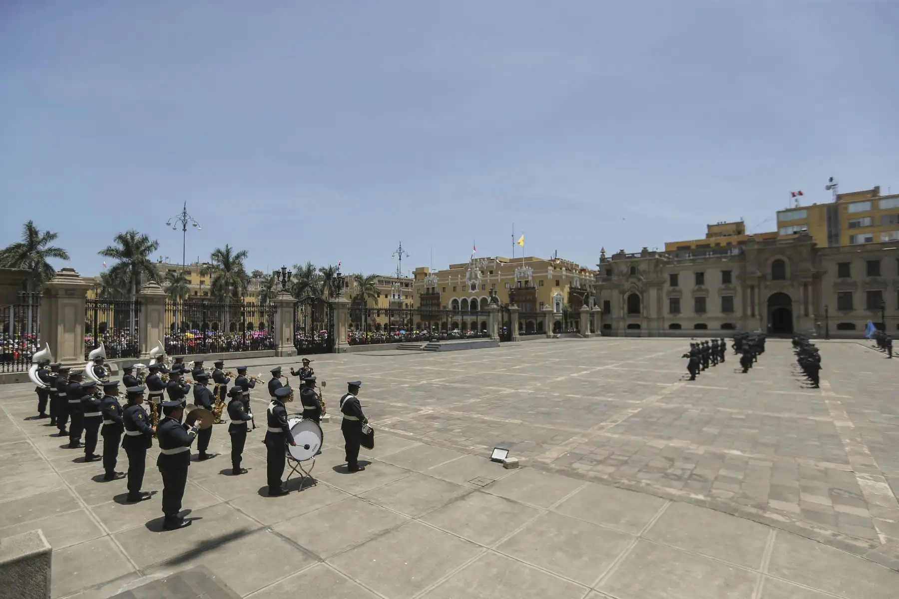 Tradicional cambio de guardia en Palacio de Gobierno. Foto: ANDINA/ Prensa presidencia