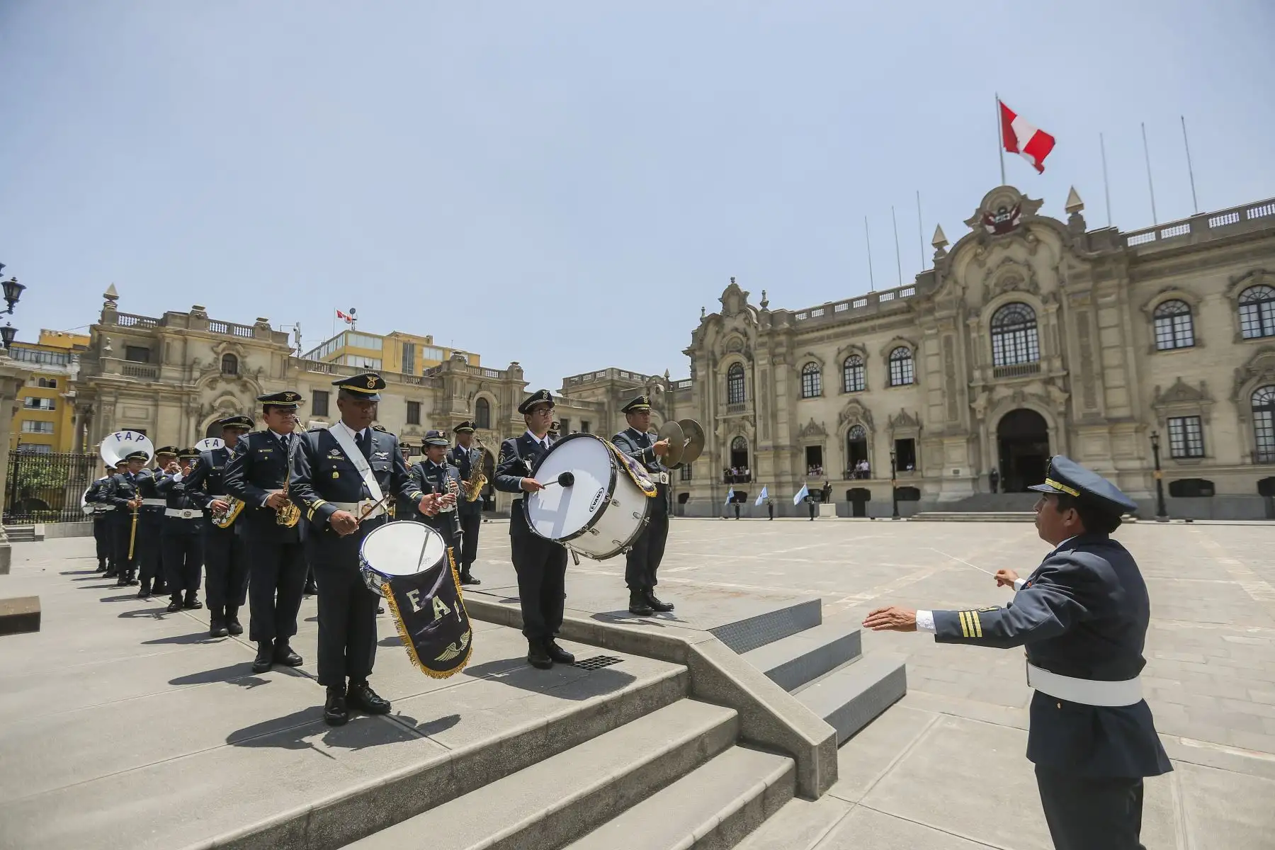 Tradicional cambio de guardia en Palacio de Gobierno. Foto: ANDINA/ Prensa presidencia