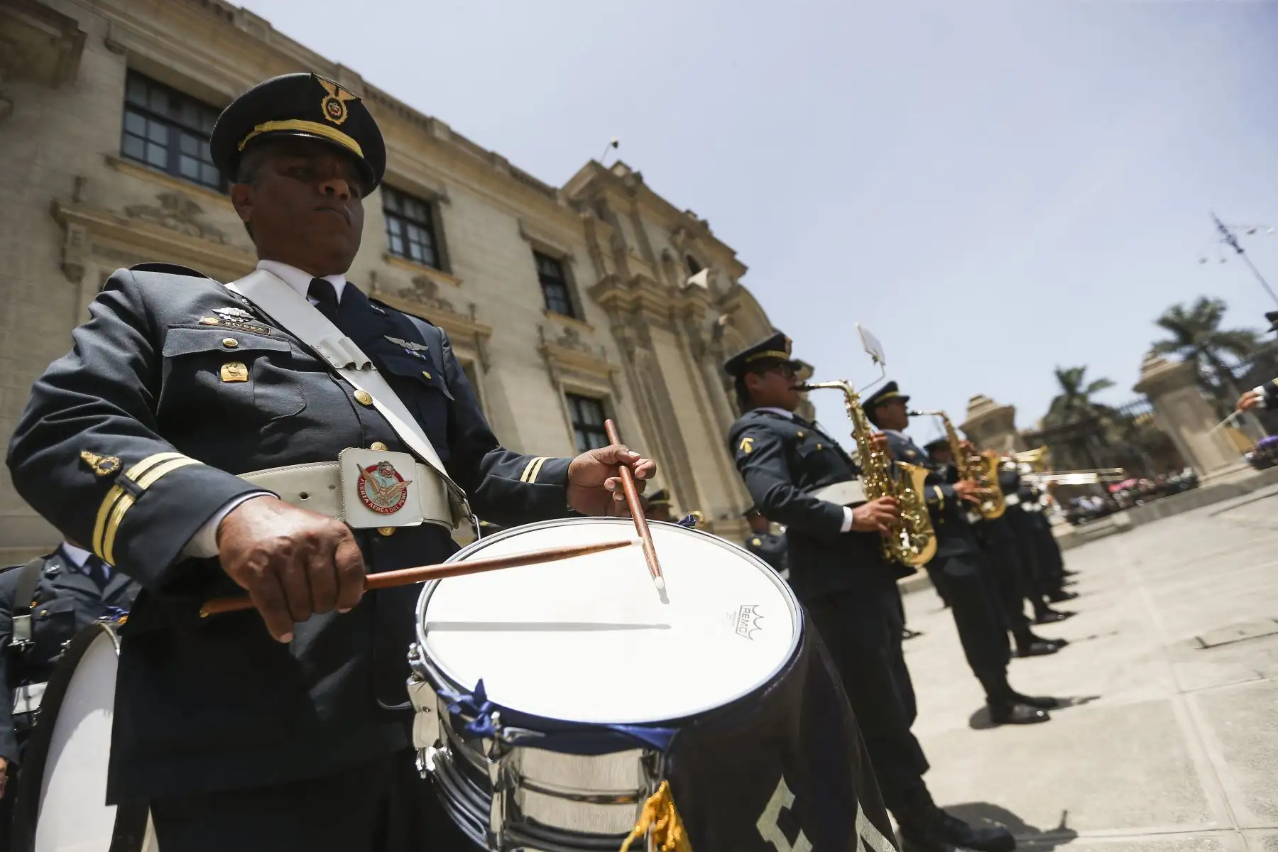 Tradicional cambio de guardia en Palacio de Gobierno. Foto: ANDINA/ Prensa presidencia