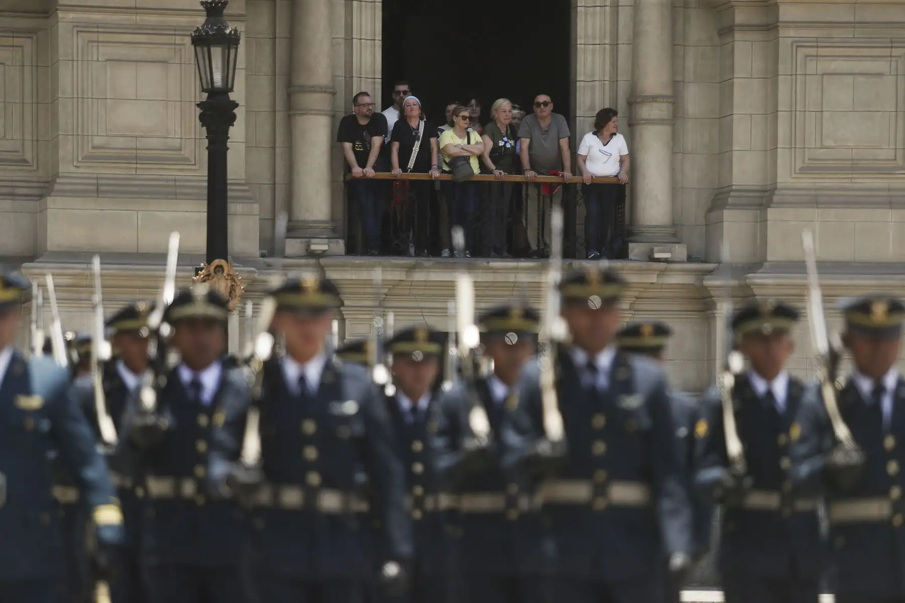 Tradicional cambio de guardia en Palacio de Gobierno. Foto: ANDINA/ Prensa presidencia