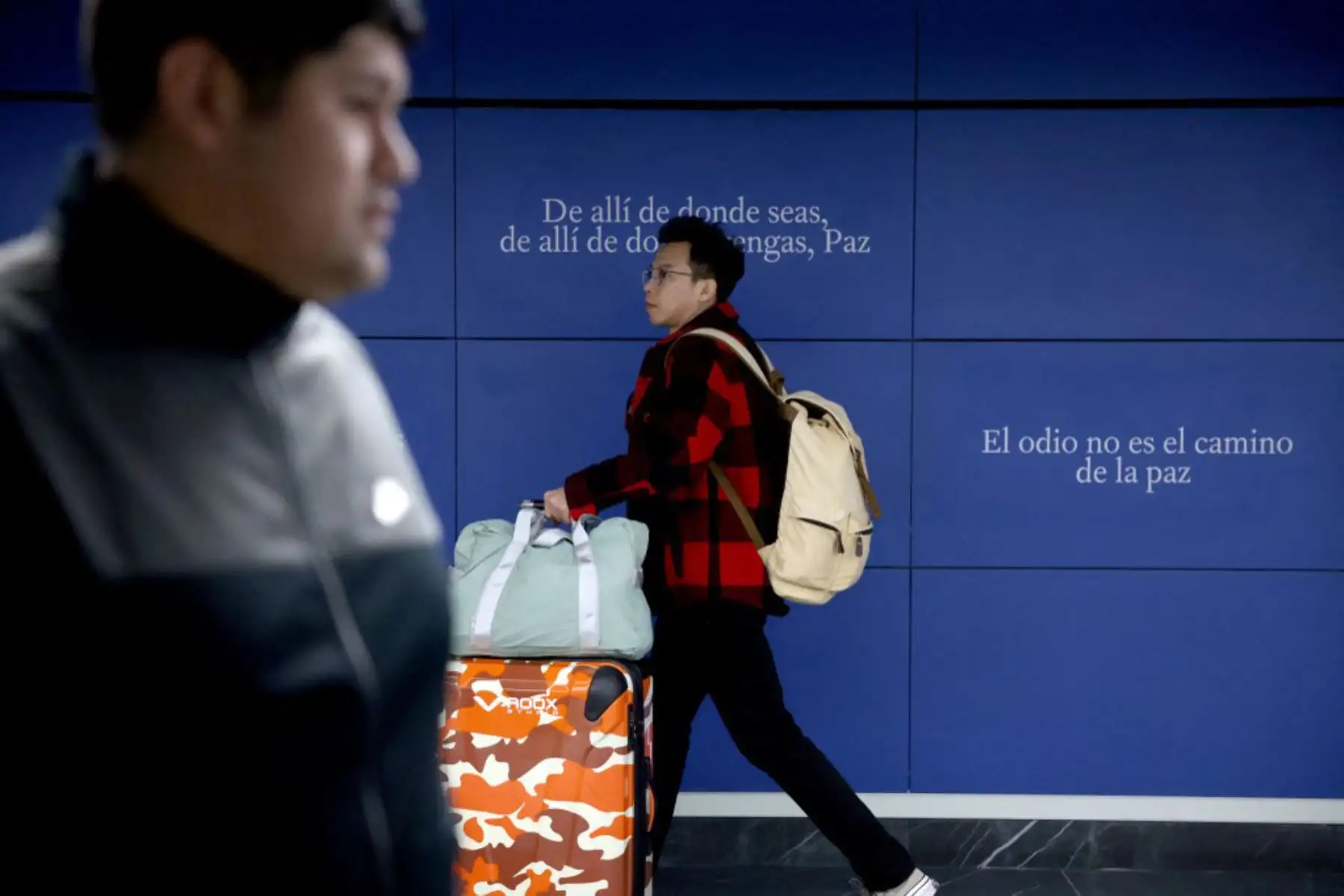 Panel con los nombres de las víctimas de los atentados del 11-M, que mataron a 192 personas el 11 de marzo de 2004. Foto: AFP
