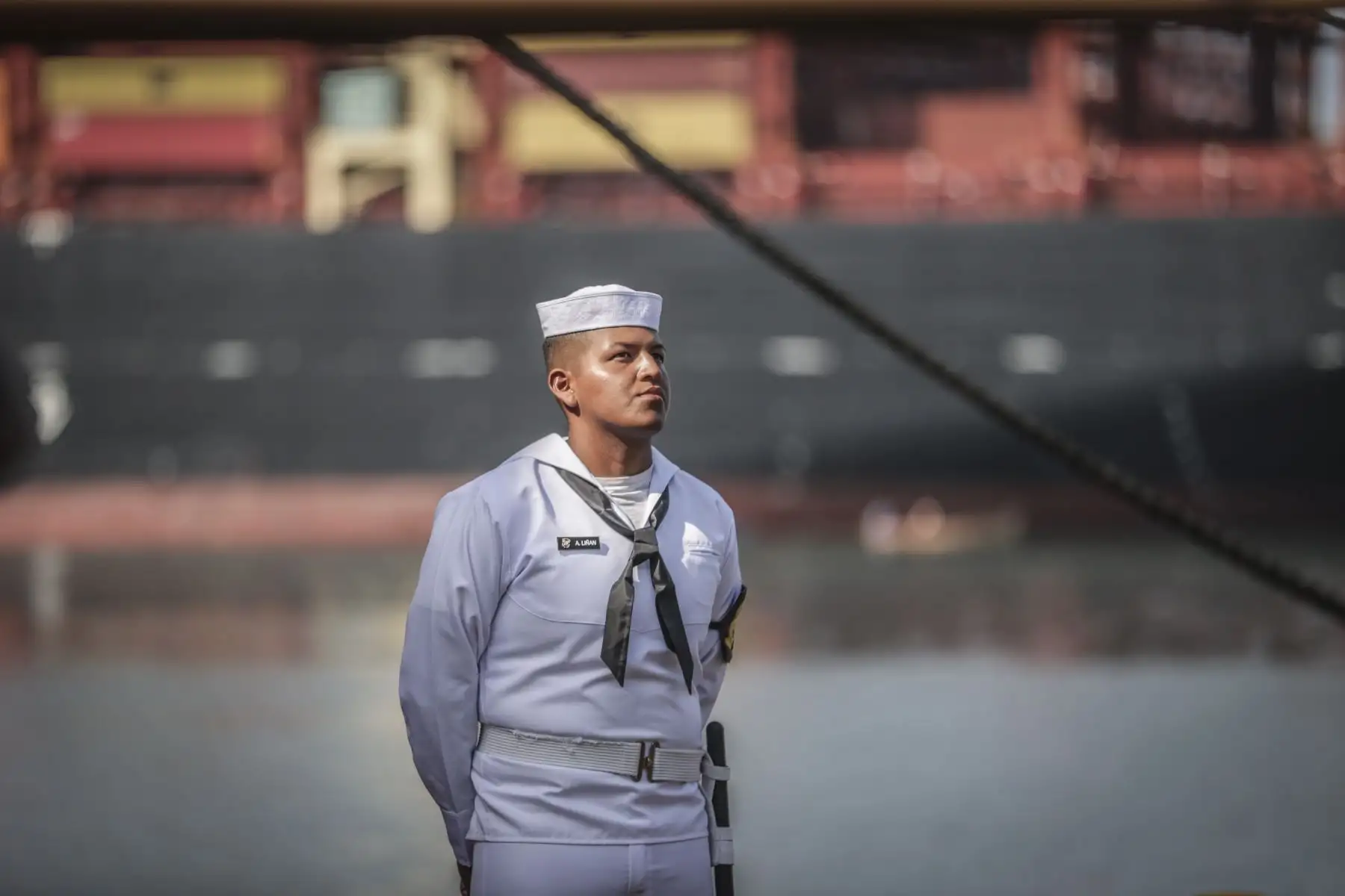 El buque oceanográfico B.A.P. Carrasco, de la Marina de Guerra del Perú, arribó esta mañana al Callao, tras la culminación de la Trigésima Campaña Científica del Perú en la Antártida, ANTAR XXX. Los tripulantes y científicos fueron recibidos por autoridades civiles y militares, así como de sus familiares, en una ceremonia que se realizó en la Base Naval del Callao y que estuvo presidida  por el ministro de Defensa, Walter Astudillo Chávez, y el comandante general de la Marina de Guerra, Almirante Luis Polar Figari.
Foto: ANDINA/Andrés Valle