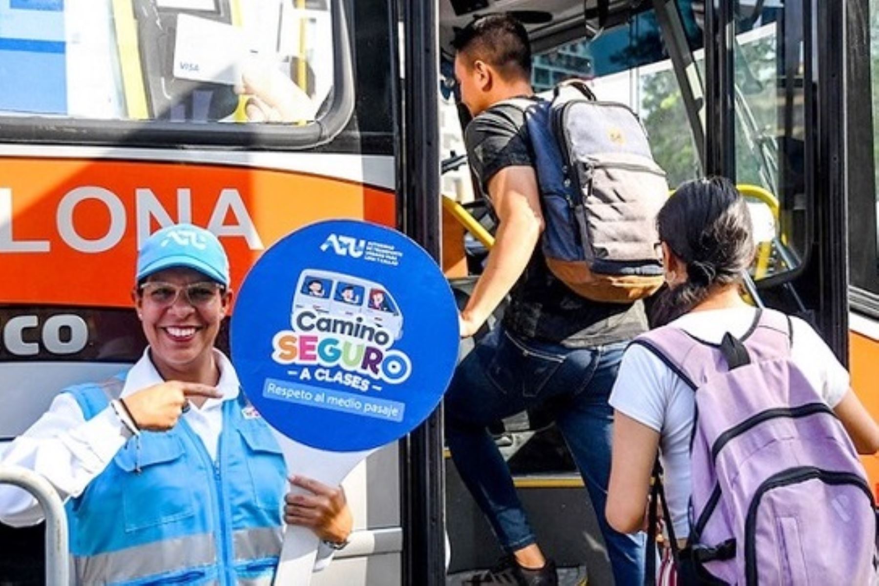 ATU intensifica fiscalización para garantizar cumplimiento del cobro del medio pasaje. Foto: ANDINA/Difusión.