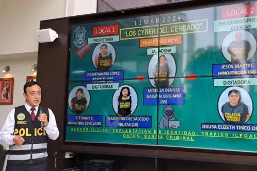La División de Investigación de Delitos de Alta Tecnología de la DIRINCRI PNP realizó intervención en coordinación con la Oficina de Integridad y Riesgos del RENIEC.