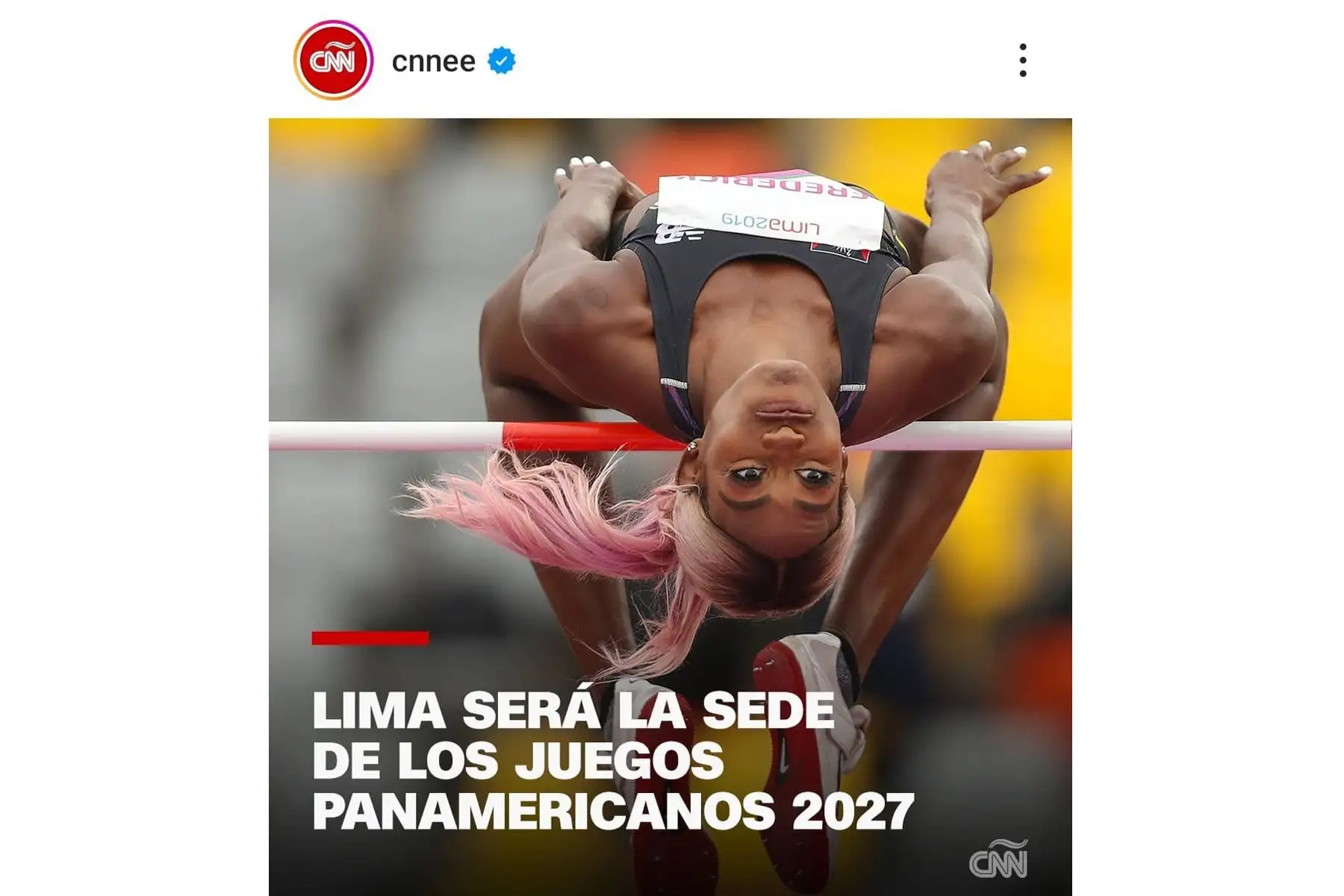 Así informó la cadena CNN de los EE.UU. sobre la elección de la ciudad de Lima (Perú) como sede de los Juegos Panamericanos y Parapanamericanos 2027. Foto: INTERNET/Medios