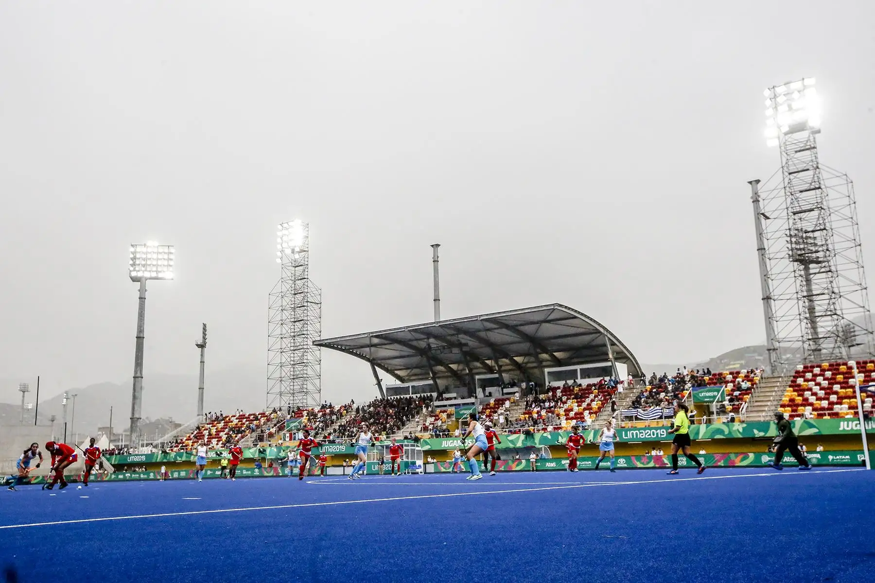 Lima - 31 de julio de 2019 / Partido de hockey entre Uruguay y Cuba en los Juegos Panamericanos Lima 2019, en el Complejo Deportivo Villa María del Triunfo. Foto: Legado
