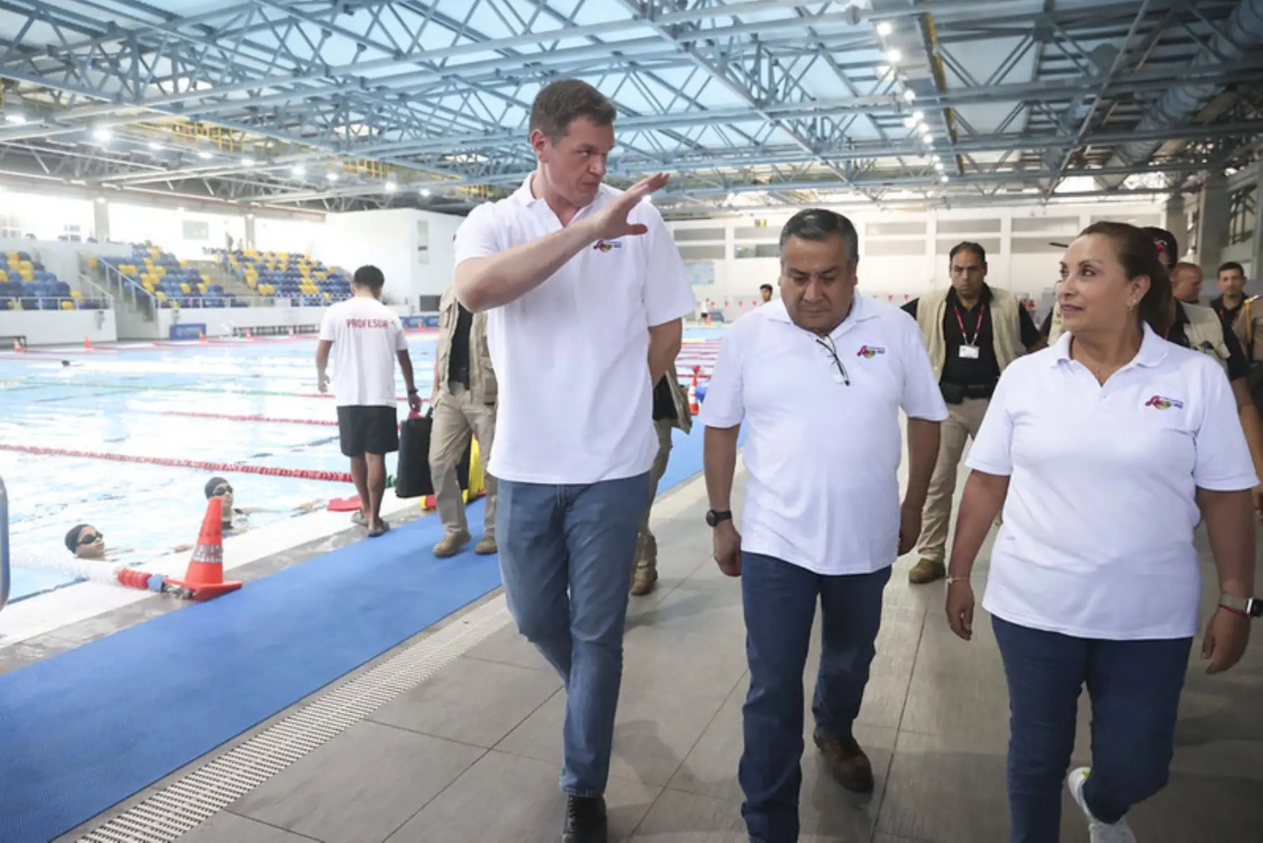 Presidenta Dina Boluarte inspecciona complejo deportivo Andrés Avelino Cáceres en Villa María del Triunfo. Foto: ANDINA/Prensa Presidencia