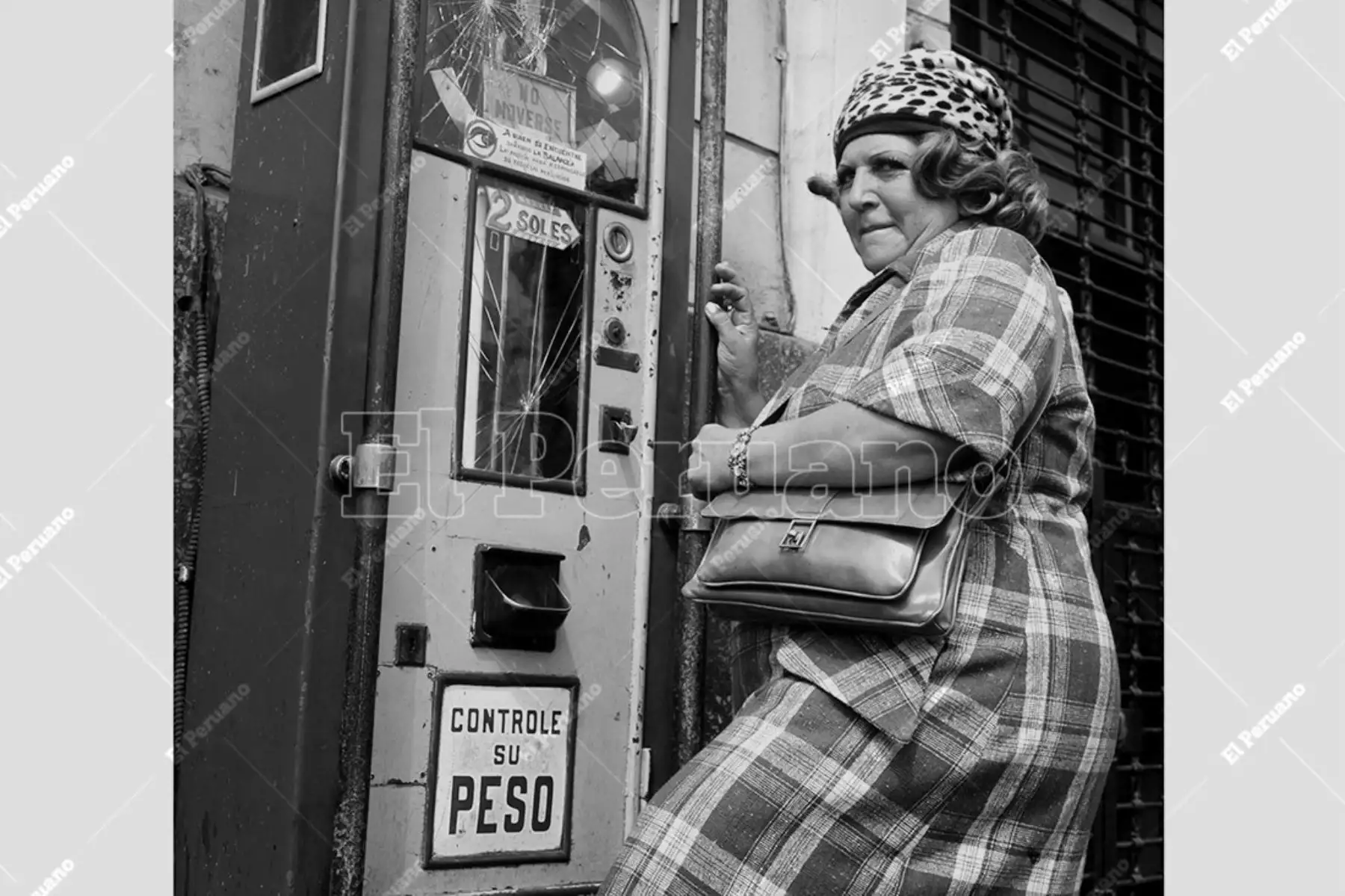 Lima - agosto 1977 / Esmeralda Checa, actriz cómica del popular programa El Tornillo. Foto: Archivo Histórico de El Peruano