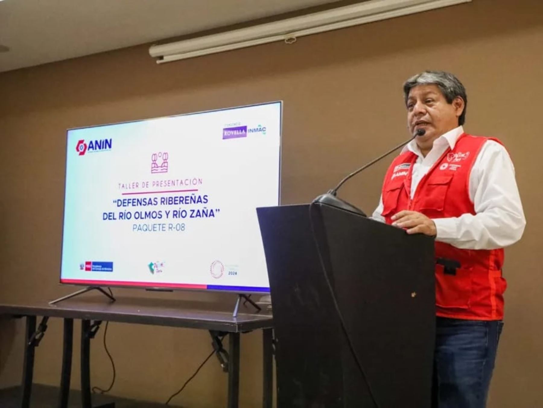 La Autoridad Nacional de Infraestructura (ANIN) presentó en Chiclayo el proyecto de defensas ribereñas para los ríos Olmos y Zaña, ubicados en la región Lambayeque. ANDINA/Difusión
