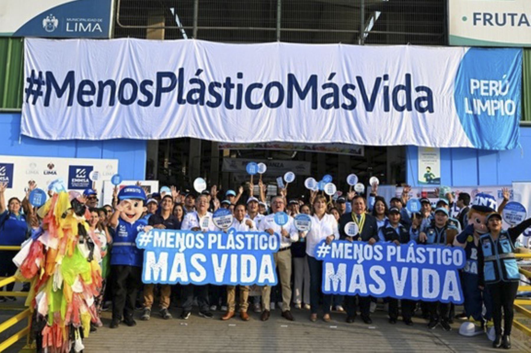 La campaña “Menos plástico, más vida” se desarrolla a nivel nacional a fin de promover distritos libres de plástico de un solo uso. Foto: ANDINA/Difusión
