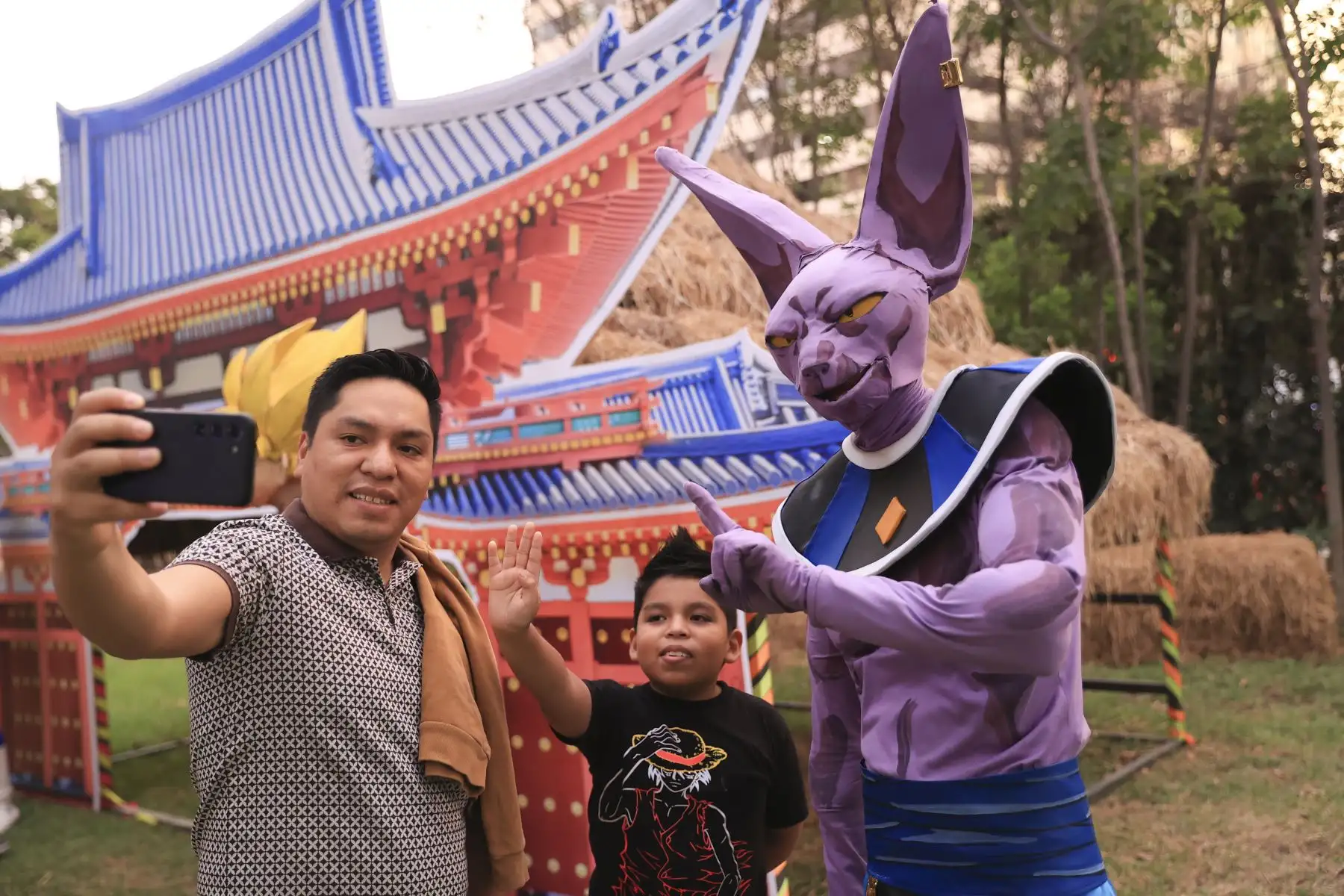 El Circuito Mágico del Agua realizó un homenaje en honor a Akira Toriyama, creador japonés del famoso anime Dragon Ball. Foto: ANDINA/Jhonel Rodríguez Robles