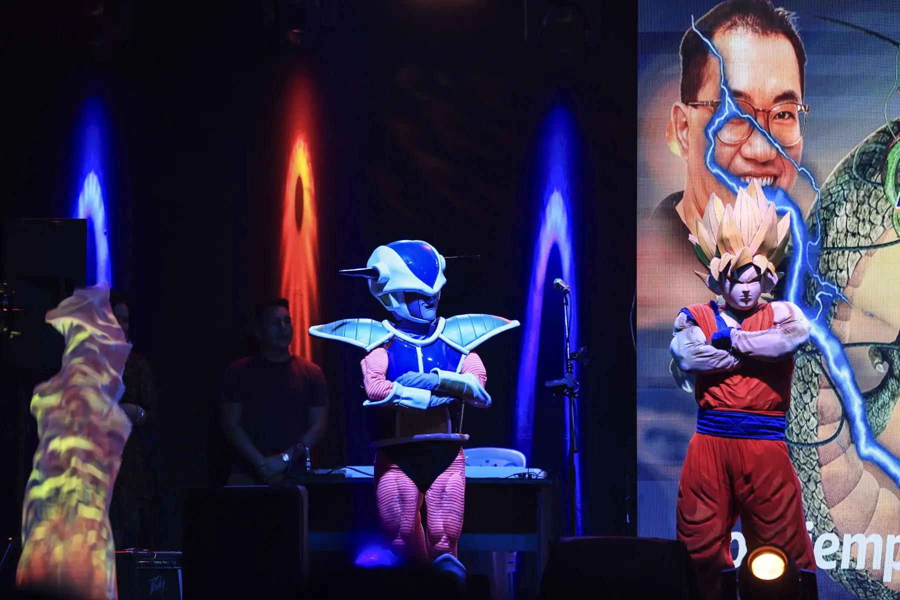 El Circuito Mágico del Agua realizó un homenaje en honor a Akira Toriyama, creador japonés del famoso anime Dragon Ball. Foto: ANDINA/Jhonel Rodríguez Robles