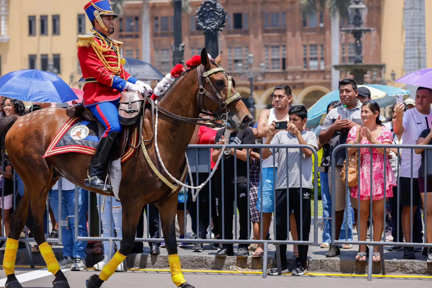 Tradicional cambio de guardia en Palacio de Gobierno. Foto: ANDINA Prensa Presidencia